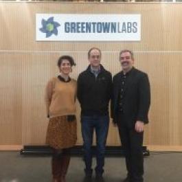 Visite de GreenTownLabs (Daphné Thomas, Throop Wilder, Jérôme Persiani)