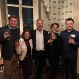 Pascal Deschaseaux (Newclin), Valérie Attuil-Audenis (Mablink), Jérôme Persiani (Fleasy), Daphné Thomas (PULSALYS), et Ivan Voznyuk (Medicing)